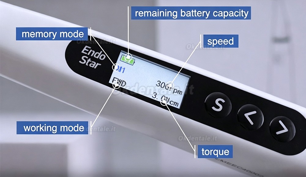 Motore endodontico senza fili Mecco Endo Star S con localizzatore apicale integrato